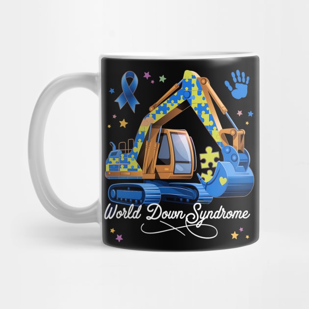 Kids World Down Syndrome Awareness Day – Bulldozer Construction Boys by ArtistTee ⭐⭐⭐⭐⭐